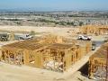 New Home Construction Site with New Home Framing